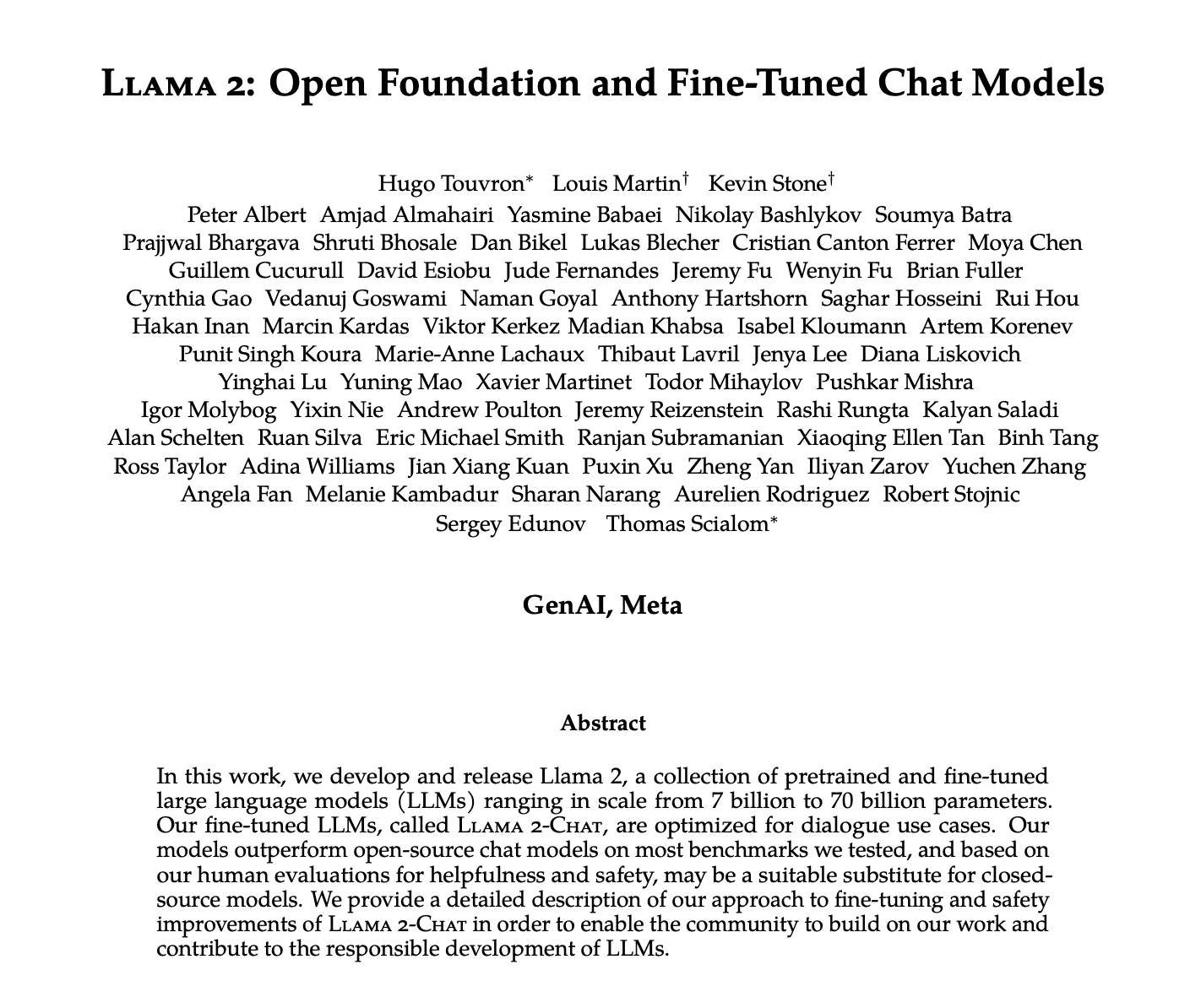 Notes on Llama 2: Open Foundation and Fine-Tuned Chat Models